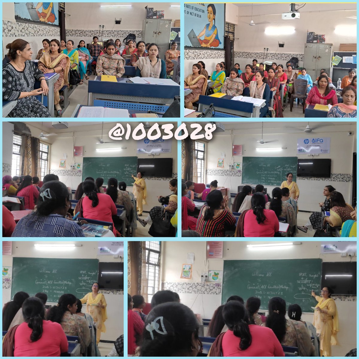 SKVLaxminagar's tweet photo. 01-11 JULY'23
@1003028 conducted GENERAL ALL FACULTIES MEETING in the presence of Worthy HOS Ma'am & CO-ARTS #Mindfulness
#Ideated on pedagogies and strategies implementation,hindrances in teaching-learning,solutions,expectations #planning
#connect
@Dir_Education @ChhaviGupta_04 https://t.co/snzXT6wkLu
