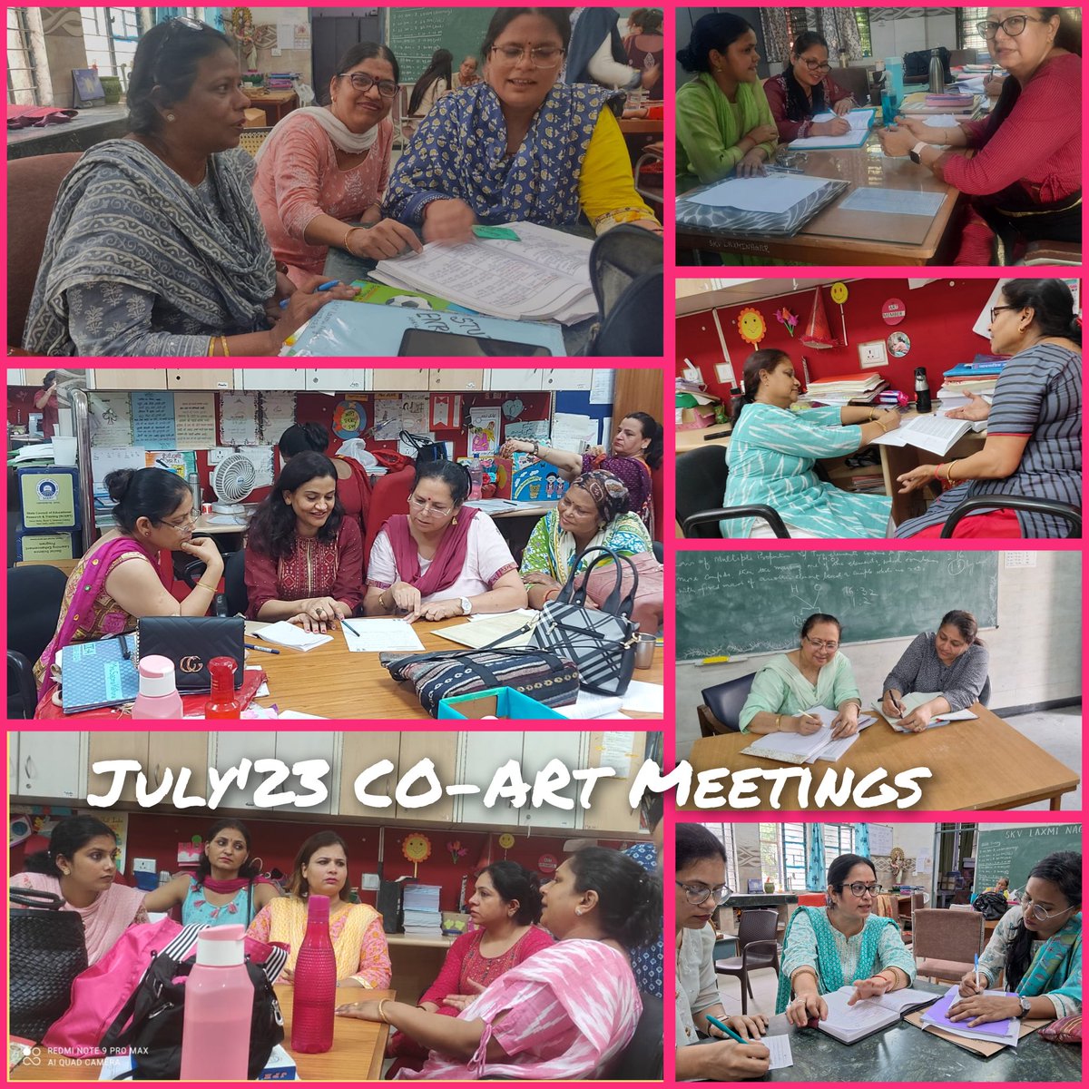 SKVLaxminagar's tweet photo. 01-11 JULY'23
@1003028 conducted GENERAL ALL FACULTIES MEETING in the presence of Worthy HOS Ma'am & CO-ARTS #Mindfulness
#Ideated on pedagogies and strategies implementation,hindrances in teaching-learning,solutions,expectations #planning
#connect
@Dir_Education @ChhaviGupta_04 https://t.co/snzXT6wkLu
