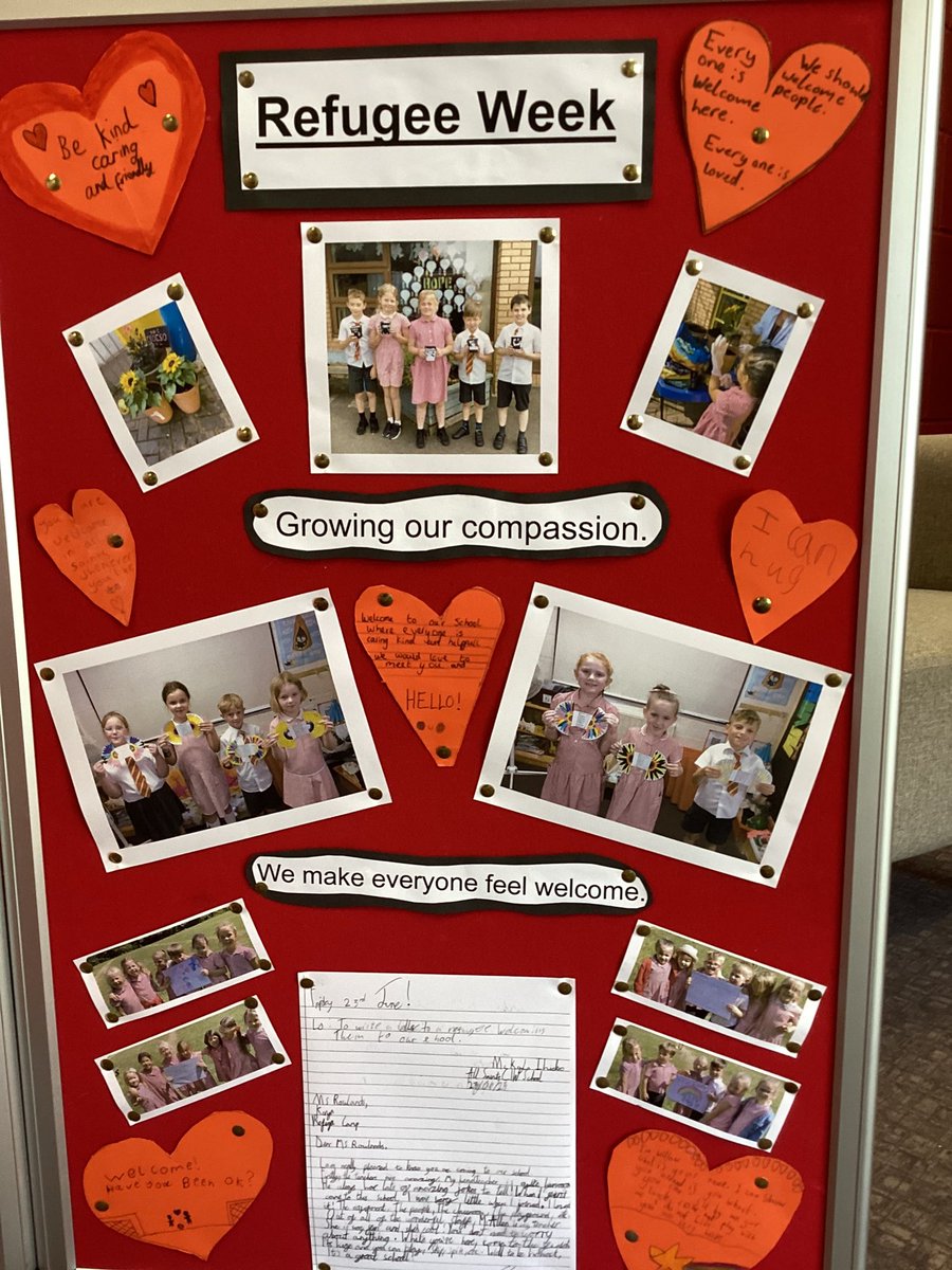 #RVE Our wonderful displays are finished showing just some of the activities we did for #RefugeeWeek #DayofWelcome #CompassionintoAction #SimpleActs @LlandaffEd @AcklandEmma @RefugeeWeek @SchsofSanctuary