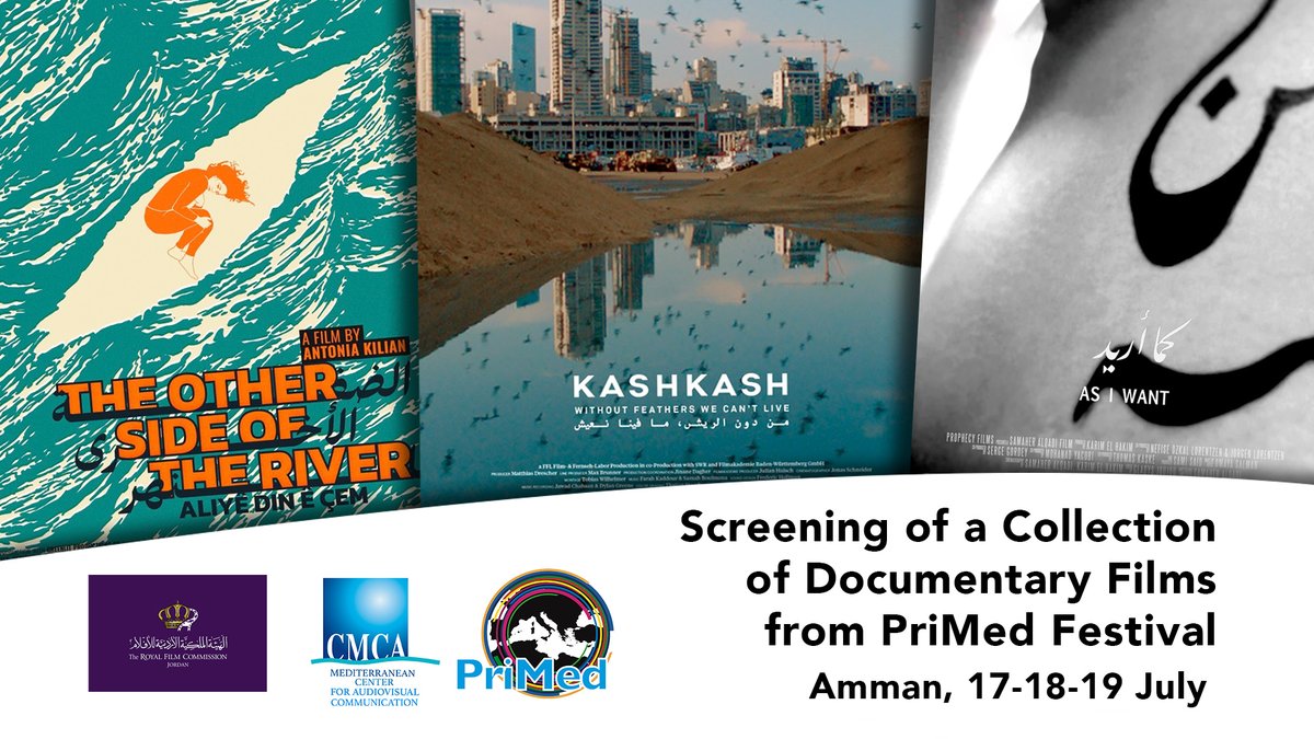 Le CMCA en collaboration avec la Royal Jordan Film Commission organise  une série de projections à Amman en Jordanie. Les documentaires seront  diffusés du 17 au 19 juillet à partir de 20h.
cmca-med.org/projections-de…