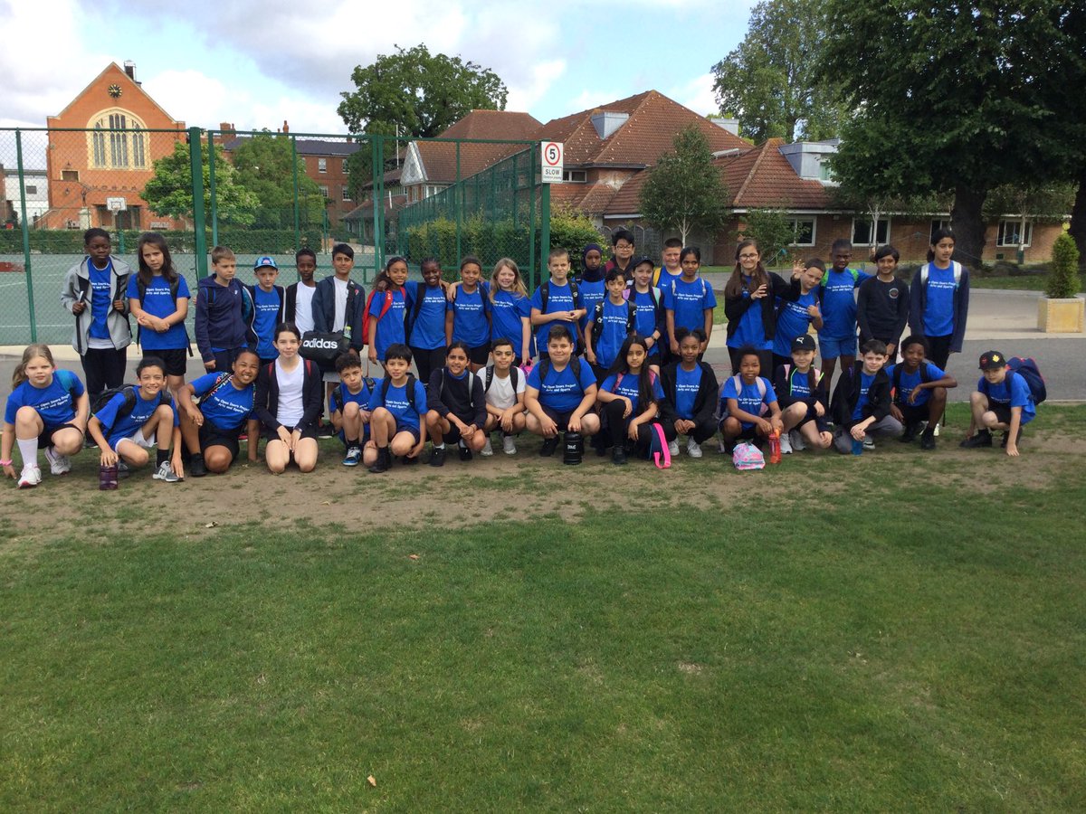 Year 5 half way through their wonderful week at ⁦<a href="/KCSWimbledon/">King's News</a>⁩ Open Doors project.