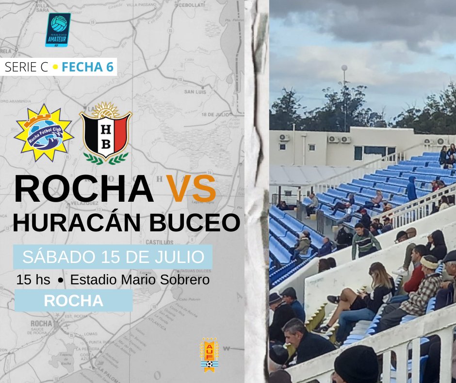 ¡Comienza la vuelta de la Primera Fase! ⚽️
🏆 #PrimeraAmateur
FECHA 6️⃣
🆚️ <a href="/Huracan_Buceo/">Huracán Buceo</a>

#CelesteDelEste 💙
#LosDeLaVaca 🐄
