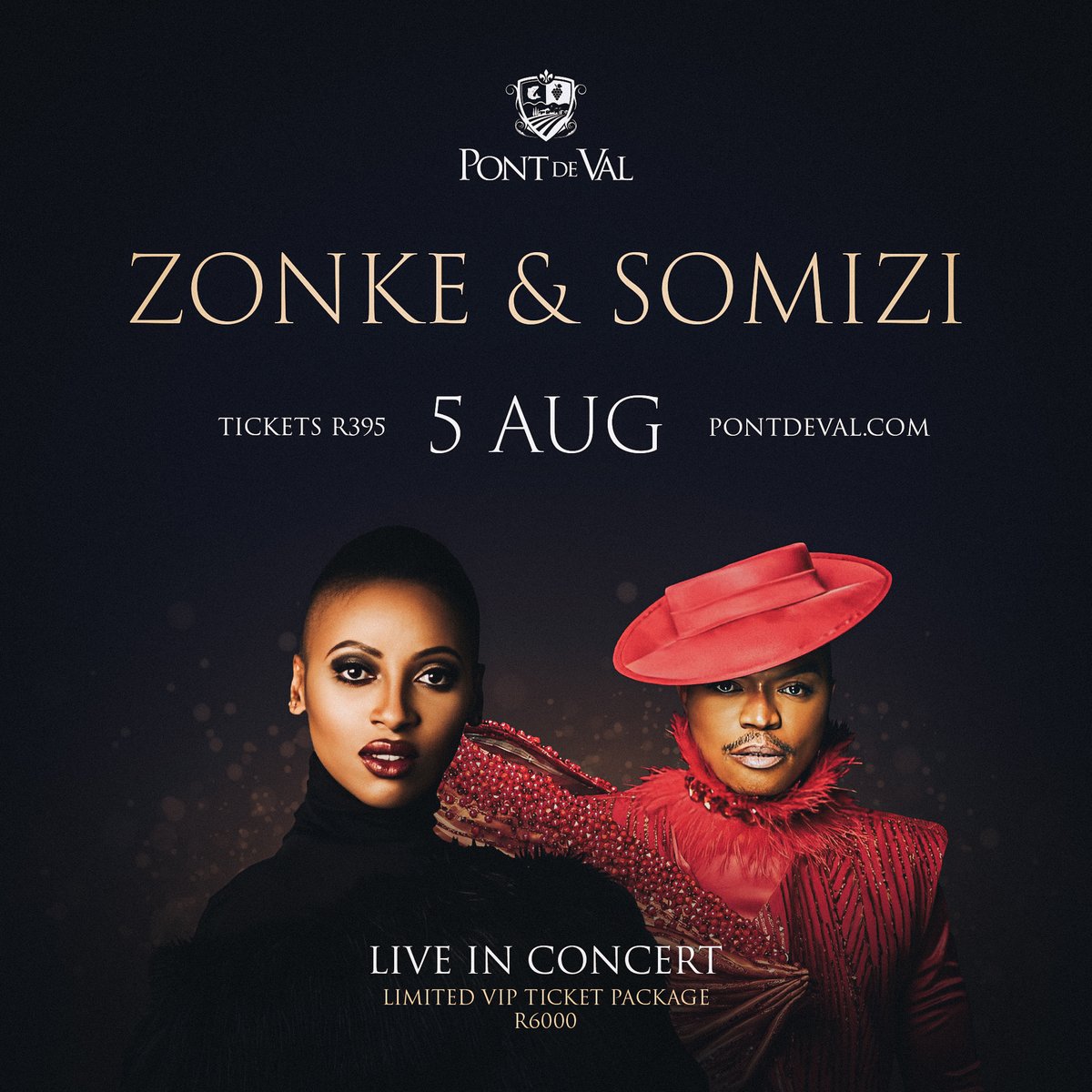 Celebrate Women’s Month! Join us for this riverside event on Saturday, 5 August 2023. Join <a href="/ZonkeMusic/">ZONKE™️🇿🇦</a>, and MC <a href="/somizi/">somizi somGAGA</a> for an unforgettable experience! Tickets available at pontdeval.com/events at R395p/p, with the option of a VIP Package at R6000 p/couple. 
#pontdeval
