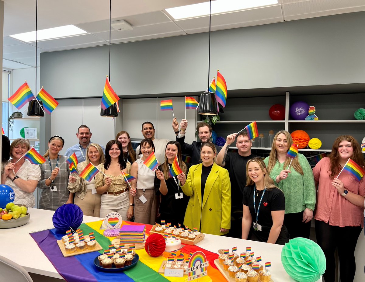 MDDUS_News's tweet photo. 🌈We can't wait to join thousands of people marching for #Pride in Glasgow this Saturday.  

🌈In the meantime, we are taking part in the @MardiGla rainbow challenge by decorating our offices and enjoying delicious treats to raise money for @LGBTfdn 

🌈The charity delivers advice, support and information services to LGBTQ+ communities.