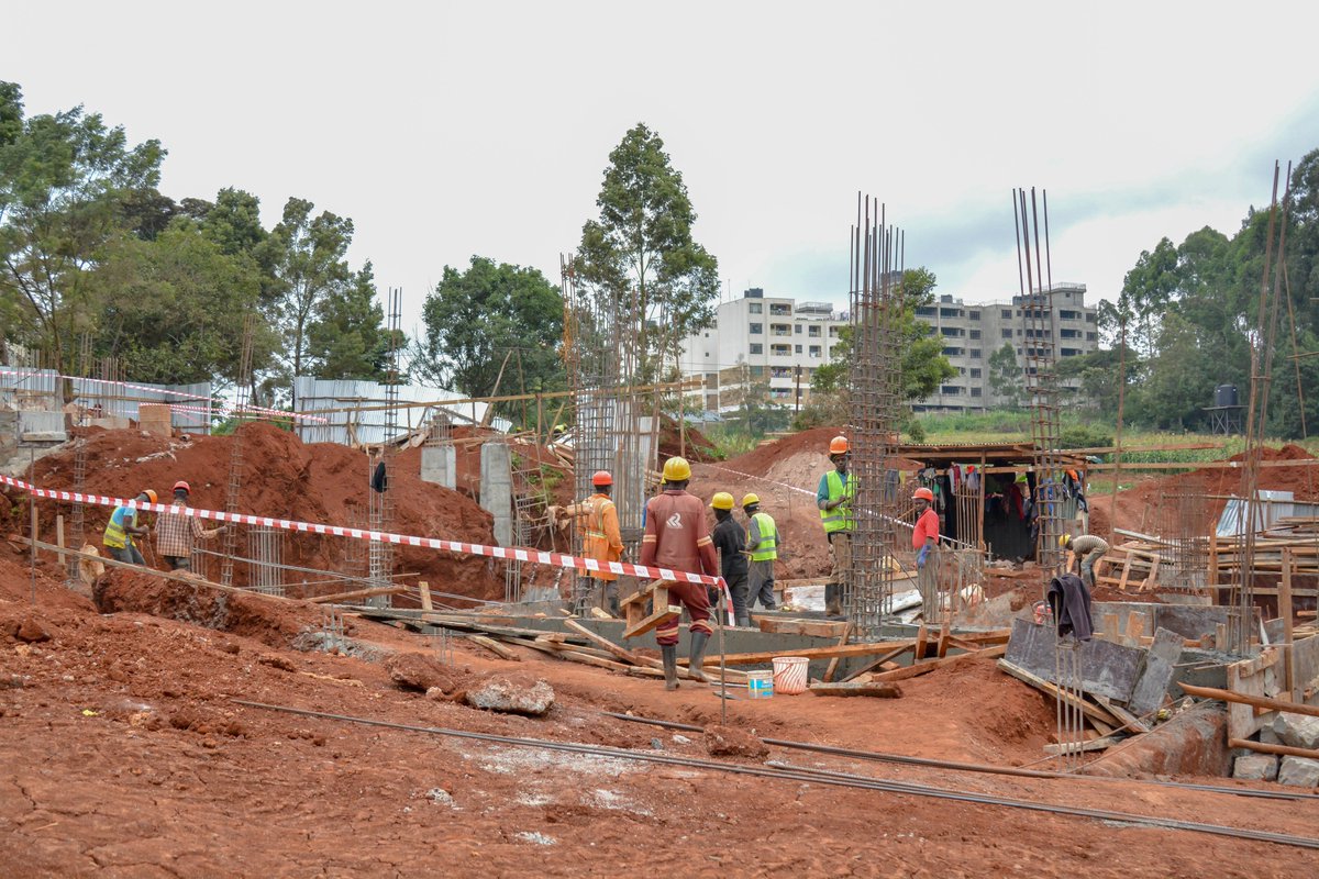 EnergyMinK's tweet photo. CS Davis Chirchir, accompanied by PS Petroleum @official_MLiban, inspected the construction progress of the Alliance Girls High School science complex. The complex, which is sponsored by OMCs, will consist of eight modern laboratories &amp; will be the first of its kind in Africa. https://t.co/Lcz7DylAAs