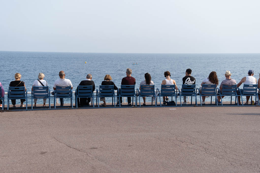 There are three things you can watch forever: fire burning, water falling, and beautiful young people suntanning on the beach of Nice #france #nice #sailing
