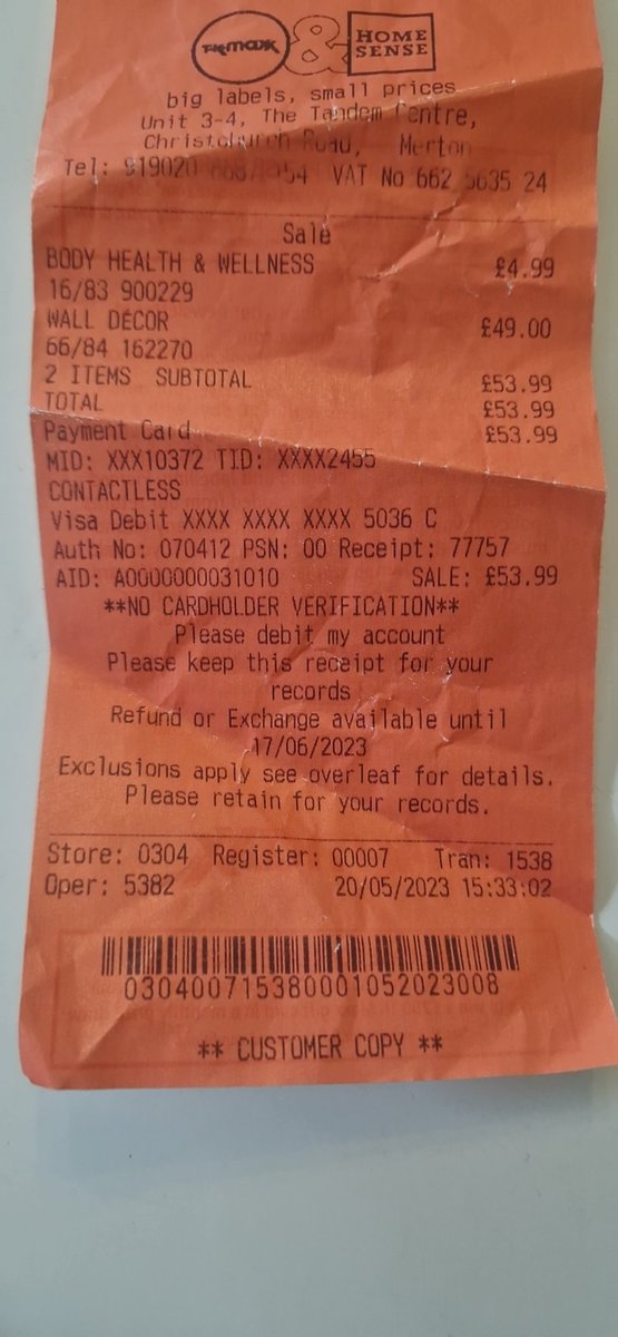 djcoxy16's tweet photo. @TKMaxx_UK Can't seem to get dm through to you https://t.co/tds5e97IbW