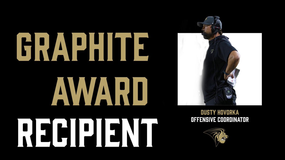 LU_Lions's tweet photo. Dusty Hovorka (@Lindenwood_OC) from @LindenwoodFB 🦁🏈 was named a recipient of the GRAPHITE Award, which recognizes the most efficient offenses in all of FCS Football 

📕| https://t.co/odyTwS00TZ

#NewLevel https://t.co/7GY5m7dl0M