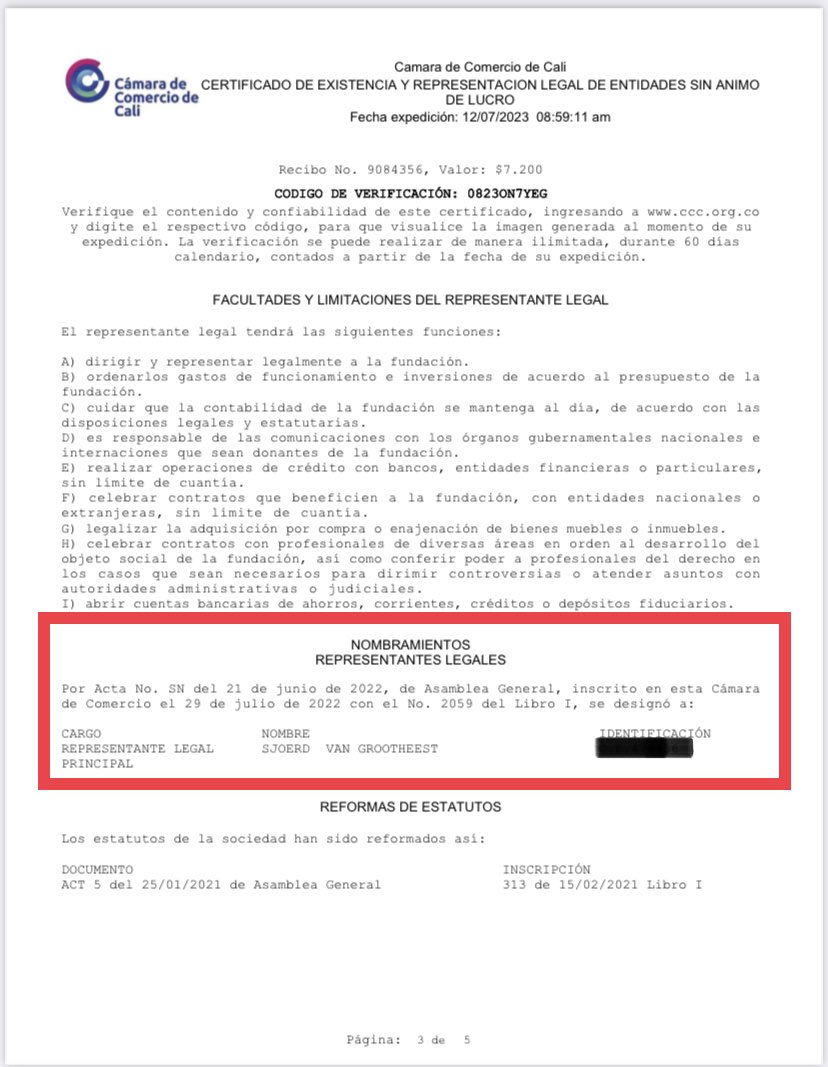 Danielbricen's tweet photo. Sjoerd Van Grootheest esposo de la ministra Irene Vélez en la actualidad es representante legal de la fundación MISSISSIPPI DRAGONFLY que obtuvo 6 contratos con la Universidad del Valle mientras Vélez era profesora de allí

Irene Vélez aparece como contratante en uno de ellos. https://t.co/ToqJ0wMoOO
