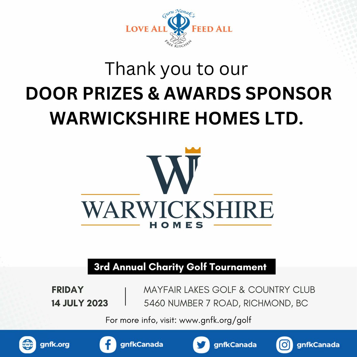 gnfkCanada's tweet photo. We offer our sincerest gratitude to the sponsors of prizes and awards for our 3rd Annual Golf Tournament! 🙏 💙

#CharityGolf #CommunitySupport #GNFKCanada #GNFK #LoveAll #FeedAll #Golf #GolfVancouver #MayfairLakeGolf https://t.co/svApqWefOf