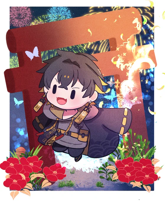 封魔くん、 お誕生日おめでとう! #封魔絵 #夜十神封魔生誕祭2023