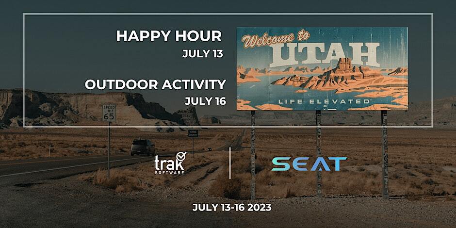 Are you going to be at @SEATconference in Salt Lake City this week? If so, we’d love to see you. We’re hosting a Happy Hour on the 13th at Gracie’s and a trip to @BrightonResort  for the Mountain Majestic Music Series on the 16th. Registration link for both events: [seating