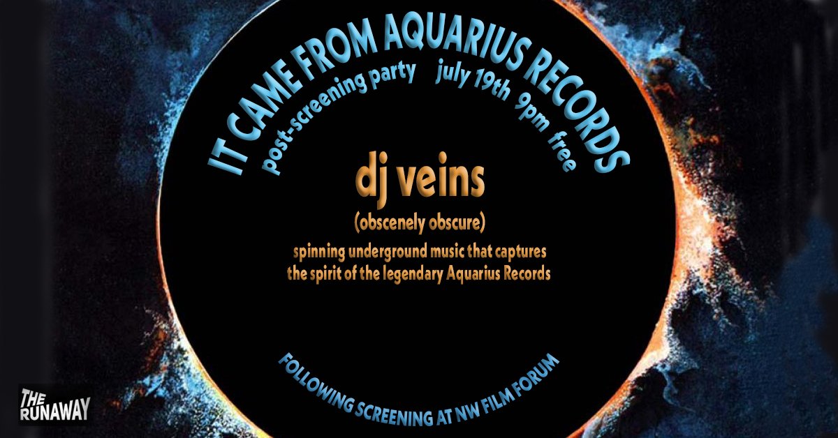 TheRunawaySea's tweet photo. Don't miss the #ItCameFromAquariusRecords post-show after party on 7.19!! More info at https://t.co/pSopKDpxMn https://t.co/z7Wax53mqw