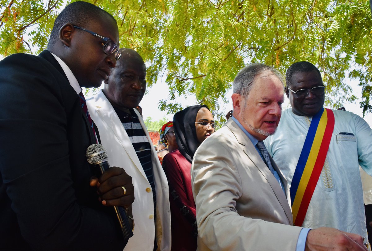 FranceauTchad's tweet photo. #entrepreneur | Pose de la 1ère pierre de la Maison de la petite entreprise et du siège de l'association Bet Al-Nadjah à Moursal (N'Djamena)
👉 Projet soutenu par @AFD_France pour permettre à Bet Al-Nadjah de toujours mieux accompagner les jeunes entrepreneurs 🇹🇩 https://t.co/ZRaaxpKE8v