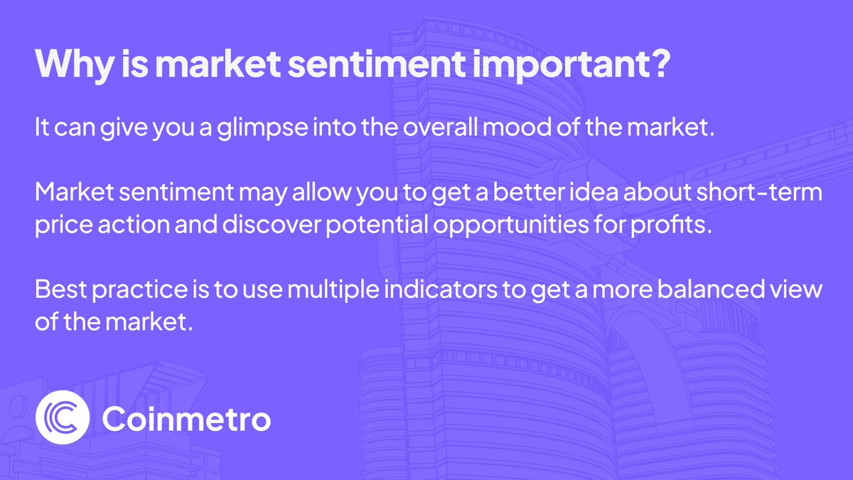 CoinMetro's tweet photo. Overall, market sentiment can be helpful when #investing 🤝 https://t.co/dTr6ebOMws