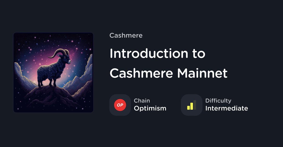 layer3xyz's tweet photo. Cashmere offers users MEV protected cross-chain swaps, enabling users to swap any asset between any chain with the best rates.

Hint: Participants will also mint a commemorative NFT to celebrate Cashmere's Mainnet Launch!

https://t.co/0YMBRyy3LI https://t.co/k9xxv2C6p9