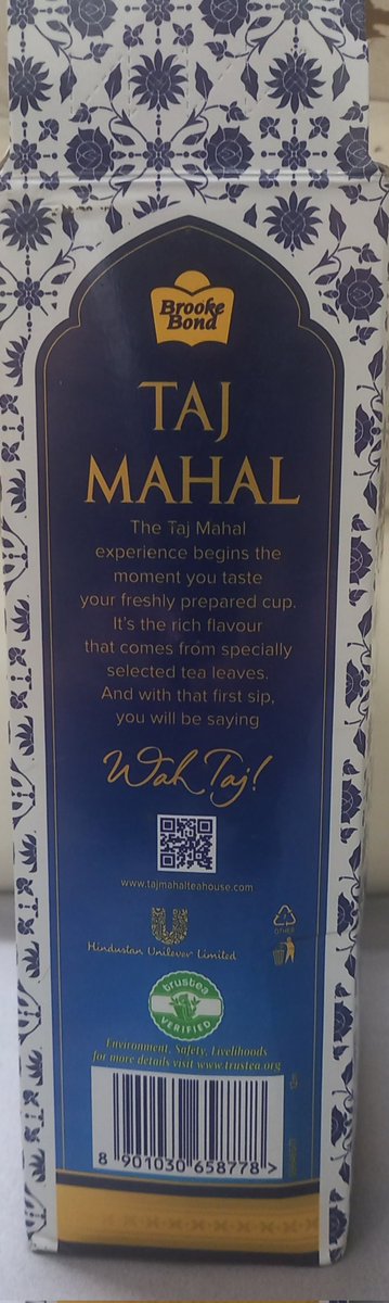 sinprabhakar's tweet photo. SUGAR found inside a sealed carton 1 kg pack of "Taj Mahal" Tea ordered from "Bigbasket". @HUL_News @bigbasket_com https://t.co/Tb3aiOxoB3