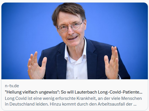 BirisLoie's tweet photo. #Apresj20
Ministre de la Santé 🇩🇪:
"Malheureusement, le nombre de patients #CovidLong va augmenter. Et avec lui la complication grave qu'est l'#EM, qui est encore aujourd'hui fortement minimisée. Peu de maladies réduisent autant la qualité de vie à un stade aussi précoce. 
1/2 https://t.co/IVd5iwenG9