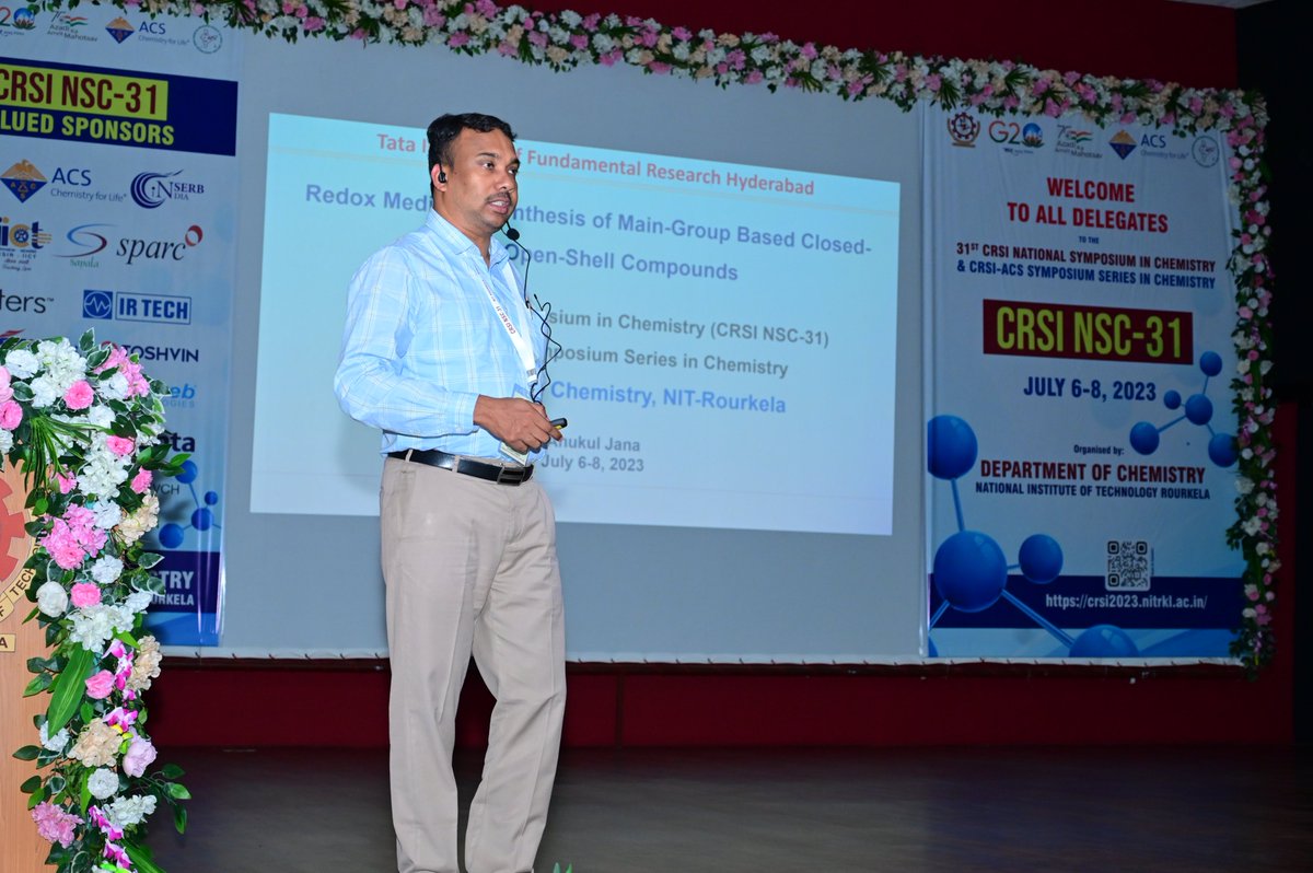 #LECTURES on a #SpeciaL #Session of a #Mini #symposium at the 31st Annual Conference of the @ChemResSocIndia in association with @AmerChemSociety @31CRSI_NSC at @nitrourkela #8