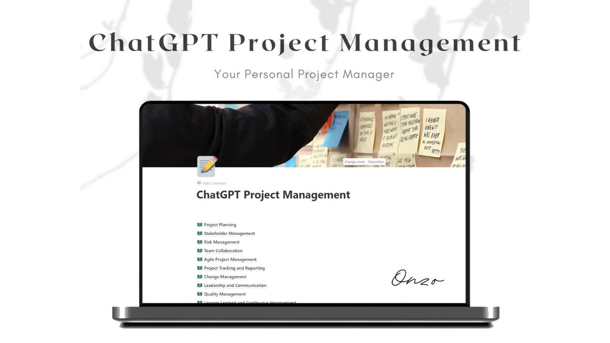 As the leader of a Data Science practice, I deal with hundreds of projects every year 

and project management is key

ChatGPT can be your personal project manager

Who wants to test the first template entirely focused on Project Management?

Normally $10, but next 24 hrs, it's