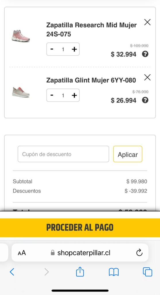 nokonercs's tweet photo. @descuentoff Al parecer fue error de cat y ya estan corrigiendo los precios los que compraron rapido si pudieron pero ahora ya estan corrigiendo desde CAT https://t.co/bZUut3cA6i