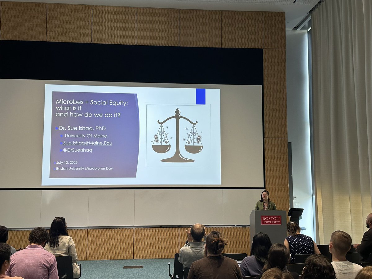 ZichaelBikes (@zichaelbikes) on Twitter photo After a great presentation on sporulation bacillus subtilis by <a href="/PepLarkin/">Joe Larkin</a>, we have our keynote speaker <a href="/DrSueIshaq/">Dr. Sue Ishaq, PhD</a> to discuss how our social and physical ecosystems play a role in the microbes that keep us going. <a href="/BuMicrobiome/">BU Microbiome Initiative</a> After a great presentation on sporulation bacillus subtilis by <a href="/PepLarkin/">Joe Larkin</a>, we have our keynote speaker <a href="/DrSueIshaq/">Dr. Sue Ishaq, PhD</a> to discuss how our social and physical ecosystems play a role in the microbes that keep us going. <a href="/BuMicrobiome/">BU Microbiome Initiative</a>