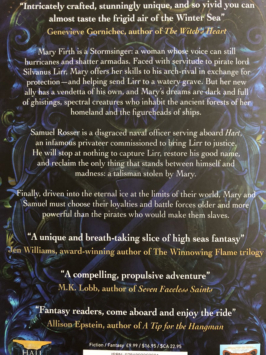 I got some amazing ✨Bookmail✨ today 😍❤️ First up, a huge thank you to @kabriya and @TitanBooks for this absolutely stunning finished copy of #DarkWaterDaughter by @hannah_m_long —a witchy, pirate filled fantasy I can’t wait to start reading 😍❤️ #BookMail #BookTwitter #adpr