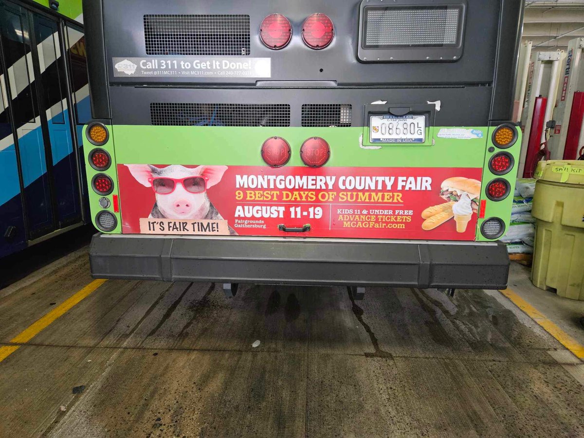 MOCOFAIR's tweet photo. 📣 The MOCO Fair is just around the corner & the signs are everywhere! Spotting those vibrant "9 Best Days of Summer" banners on @RideOnMCT Buses is a sure sign that the excitement is building. Aug 11 -19, 2023 https://t.co/lWbSmB7hhn #mocofair #9bestdaysofsummer #rideonbus! https://t.co/tBoQe23MDz