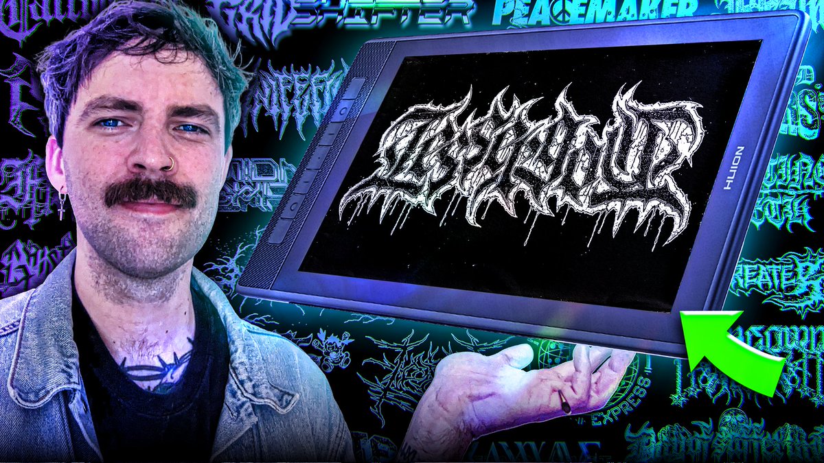 New METAL LOGO tutorial and <a href="/HuionTab/">Huion</a> Kamvas Pro 13 (2.5K) review up now on the channel 🎥

Check the video link below 👇