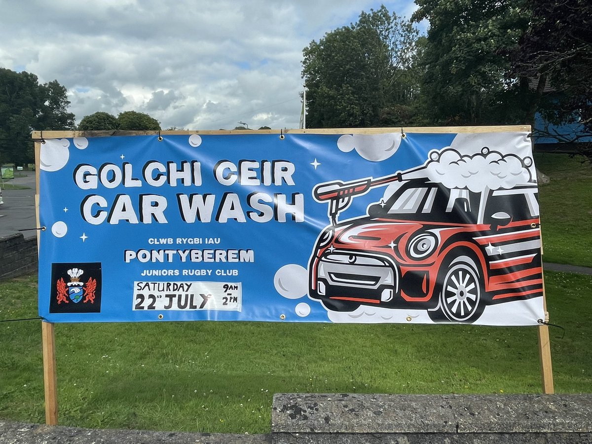 Dyddiad arall i’r dyddiadur - dydd Sadwrn 22ain o Orffenaf mae criw tîm 16 yn golchi ceir i godi arian am ei taith diwedd tymor- dewch i gefnogi!
🔵⚫️🏉⚫️🔵