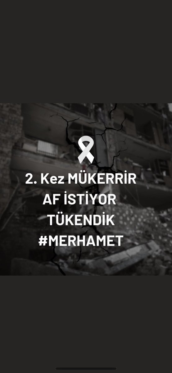 Bahar✨ (@oziterazi) on Twitter photo Affet Türkiye
#ÇiftMükerrürYasaya
#ÇiftMükerrürYasaya
Trafik gibi basit suçlarla 2. Mükerrer 4/4 olduk
Şimdi kovid yasasında kapsam içinde olalım
Gözler yaşlı kalmasın
<a href="/RTErdogan/">Recep Tayyip Erdoğan</a> <a href="/dbdevletbahceli/">Devlet Bahçeli</a>
<a href="/yilmaztunc/">Yılmaz TUNÇ</a> <a href="/YildizFeti/">Feti Yıldız</a> <a href="/cuneytyuksel_/">Prof. Dr. Cüneyt Yüksel</a> <a href="/ramazancan0071/">Ramazan CAN🇹🇷</a> Affet Türkiye
#ÇiftMükerrürYasaya
#ÇiftMükerrürYasaya
Trafik gibi basit suçlarla 2. Mükerrer 4/4 olduk
Şimdi kovid yasasında kapsam içinde olalım
Gözler yaşlı kalmasın
<a href="/RTErdogan/">Recep Tayyip Erdoğan</a> <a href="/dbdevletbahceli/">Devlet Bahçeli</a>
<a href="/yilmaztunc/">Yılmaz TUNÇ</a> <a href="/YildizFeti/">Feti Yıldız</a> <a href="/cuneytyuksel_/">Prof. Dr. Cüneyt Yüksel</a> <a href="/ramazancan0071/">Ramazan CAN🇹🇷</a>