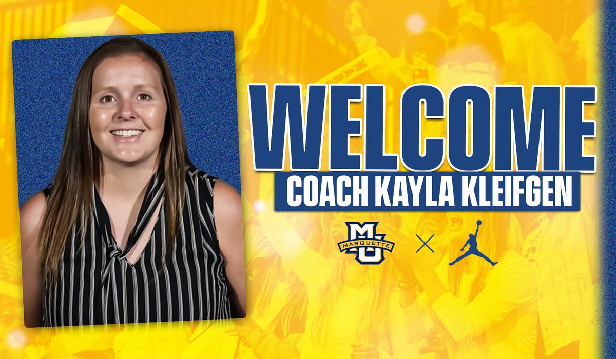 We're excited to announce the addition of Kayla Kleifgen to our staff as an assistant coach. Welcome to Marquette!

🔗>> bit.ly/3Oa3U8J

#MUWBB