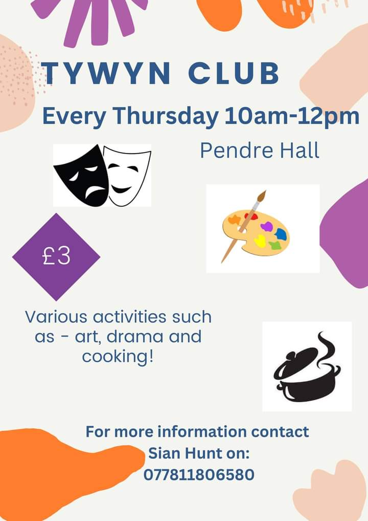 Exciting news!! A brand new Club is starting tomorrow at TYWYN!!

Every Thursday morning at Pendre Hall at 10:00 o'clock.

Contact Sian Hunt for more information.
<a href="/CyngorGwynedd/">Cyngor Gwynedd</a> #tywyn