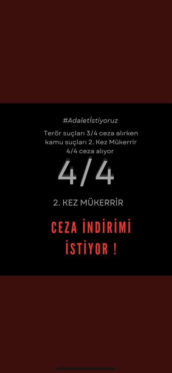 Bahar✨ (@oziterazi) on Twitter photo Affet Türkiye
#ÇiftMükerrürYasaya
#ÇiftMükerrürYasaya
Trafik gibi basit suçlarla 2. Mükerrer 4/4 olduk
Şimdi kovid yasasında kapsam içinde olalım
Gözler yaşlı kalmasın
<a href="/RTErdogan/">Recep Tayyip Erdoğan</a> <a href="/dbdevletbahceli/">Devlet Bahçeli</a>
<a href="/yilmaztunc/">Yılmaz TUNÇ</a> <a href="/YildizFeti/">Feti Yıldız</a> <a href="/cuneytyuksel_/">Prof. Dr. Cüneyt Yüksel</a> <a href="/ramazancan0071/">Ramazan CAN🇹🇷</a> Affet Türkiye
#ÇiftMükerrürYasaya
#ÇiftMükerrürYasaya
Trafik gibi basit suçlarla 2. Mükerrer 4/4 olduk
Şimdi kovid yasasında kapsam içinde olalım
Gözler yaşlı kalmasın
<a href="/RTErdogan/">Recep Tayyip Erdoğan</a> <a href="/dbdevletbahceli/">Devlet Bahçeli</a>
<a href="/yilmaztunc/">Yılmaz TUNÇ</a> <a href="/YildizFeti/">Feti Yıldız</a> <a href="/cuneytyuksel_/">Prof. Dr. Cüneyt Yüksel</a> <a href="/ramazancan0071/">Ramazan CAN🇹🇷</a>