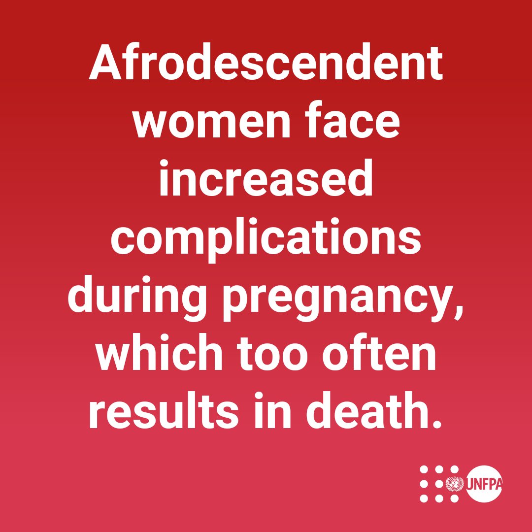 Afrodescendent women and girls are more likely to die during childbirth than almost every other racial and ethnic group.

A new <a href="/UNFPA/">UNFPA</a> report reveals how systemic racism and sexism underlie disparities in maternal mortality in the Americas.

Find out more: unf.pa/mhpad