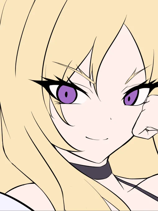 wip どっちの表情にするか悩むな〜