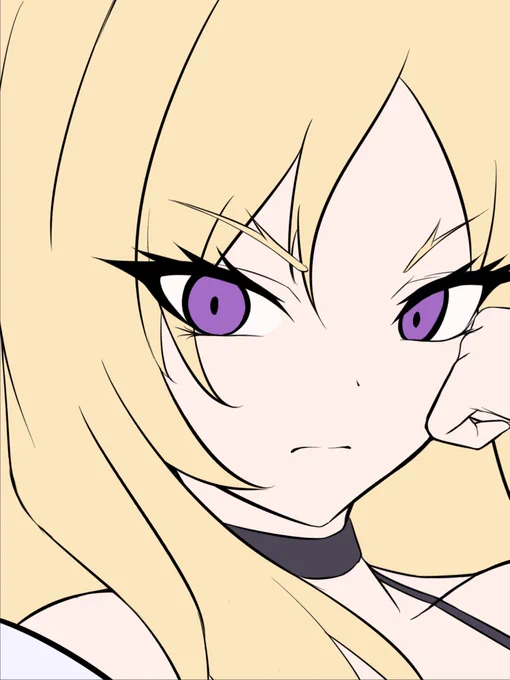 wip どっちの表情にするか悩むな〜
