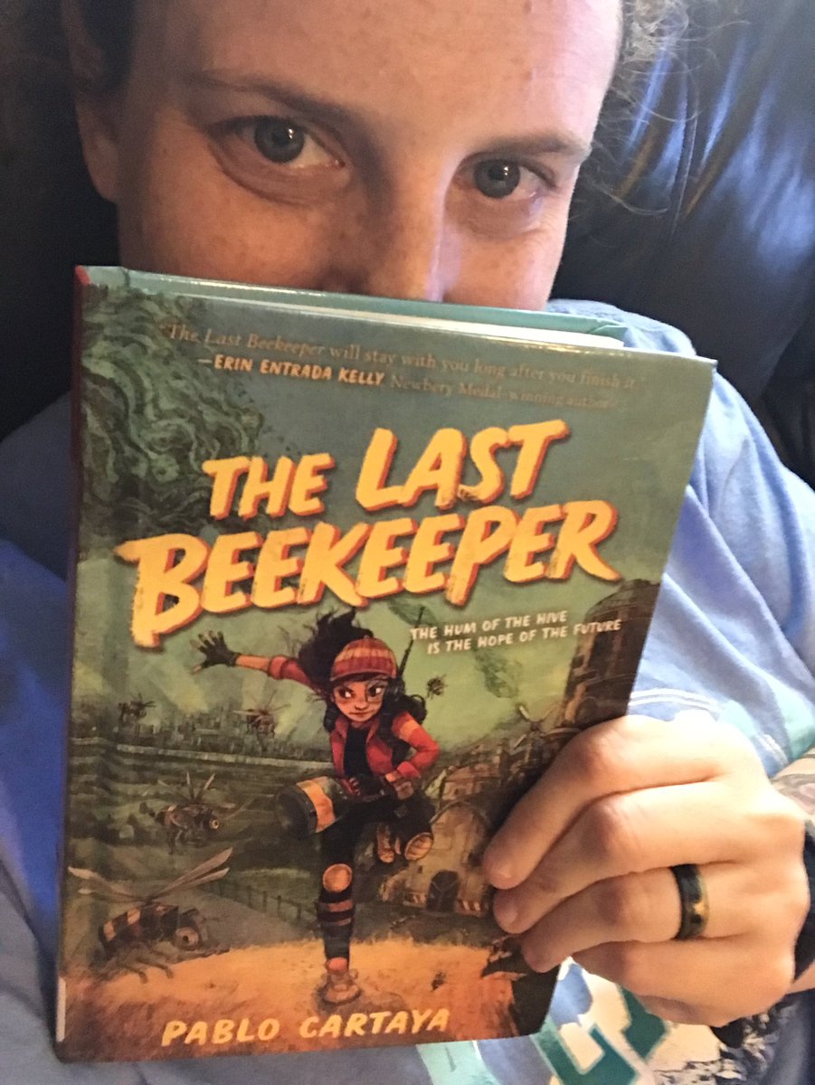 FORESLIBRARY's tweet image. What’s Mrs. Smith reading now? 
The Last Beekeeper by Pablo Cartaya 
#23-24Bluebonnetbooklist