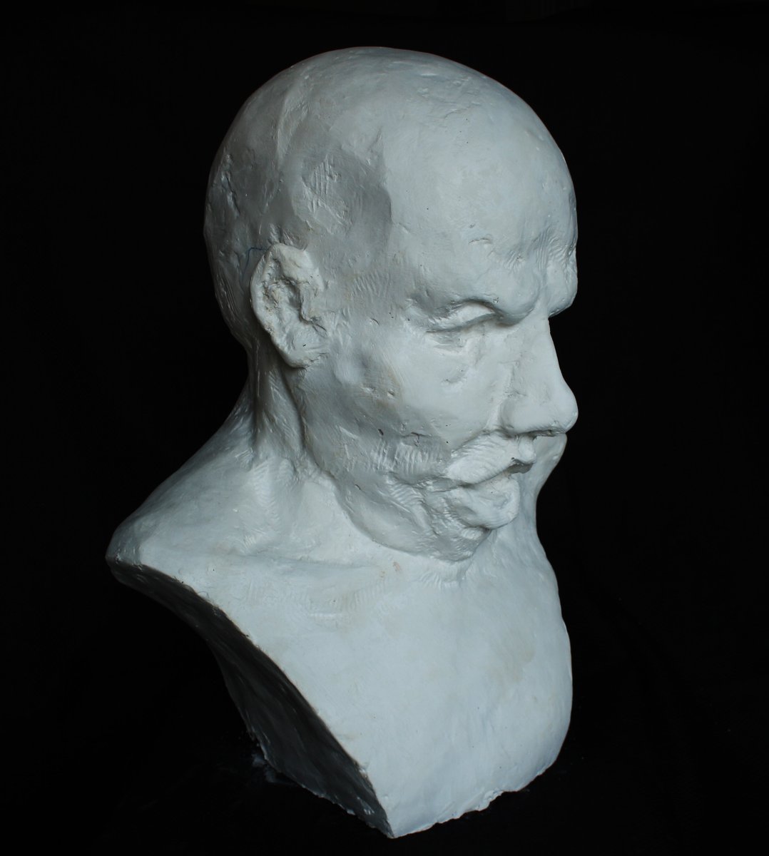 "Migraine"   plaster cast #sculpture #traditionalart #art #portrait