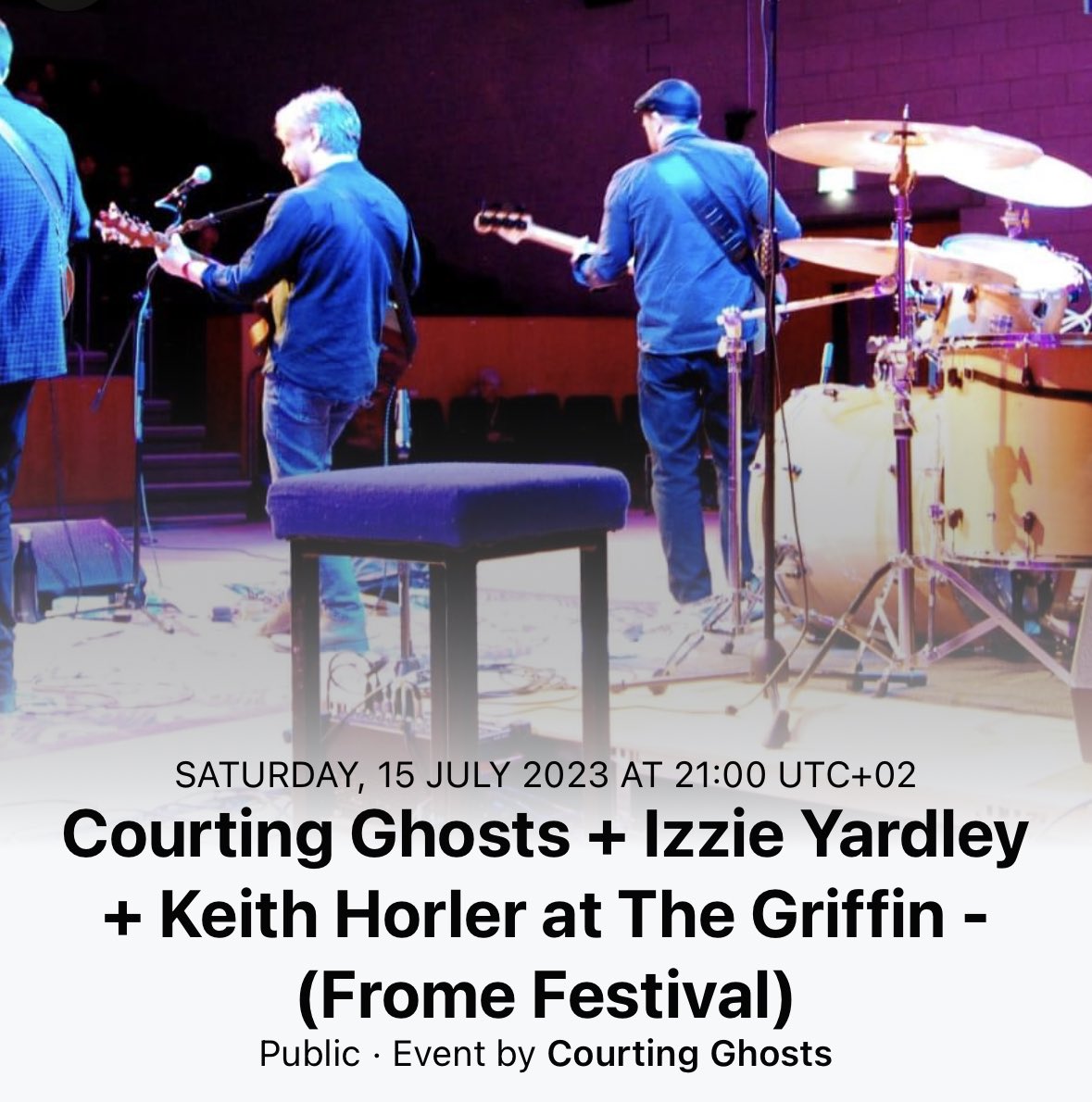 Bluebeard99's tweet photo. We are absolutely delighted and privileged to announce we will be joined on the night by two brilliant acts. The incredible Izzie Yardley and the fantastic Keith Horler.

Keith Horler - 8:00 PM
Izzie Yardley - 8:40 PM
Courting Ghosts - 9:30 PM https://t.co/E3jcifvUiB