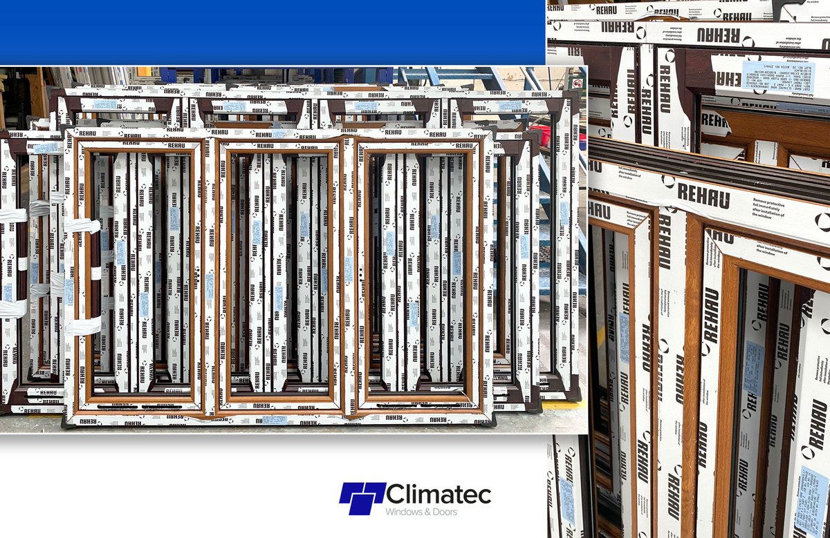 ClimatecWinLtd's tweet photo. This is not a colour combination we see very often! These REHAU Rio flush sash windows have been fabricated using our ETL weld in Rosewood on Golden Oak. What interesting dual colour options have you been asked for by a homeowner?
#colourcombinations
#colouredwindows
#rehau https://t.co/8cRQ7v2JVP