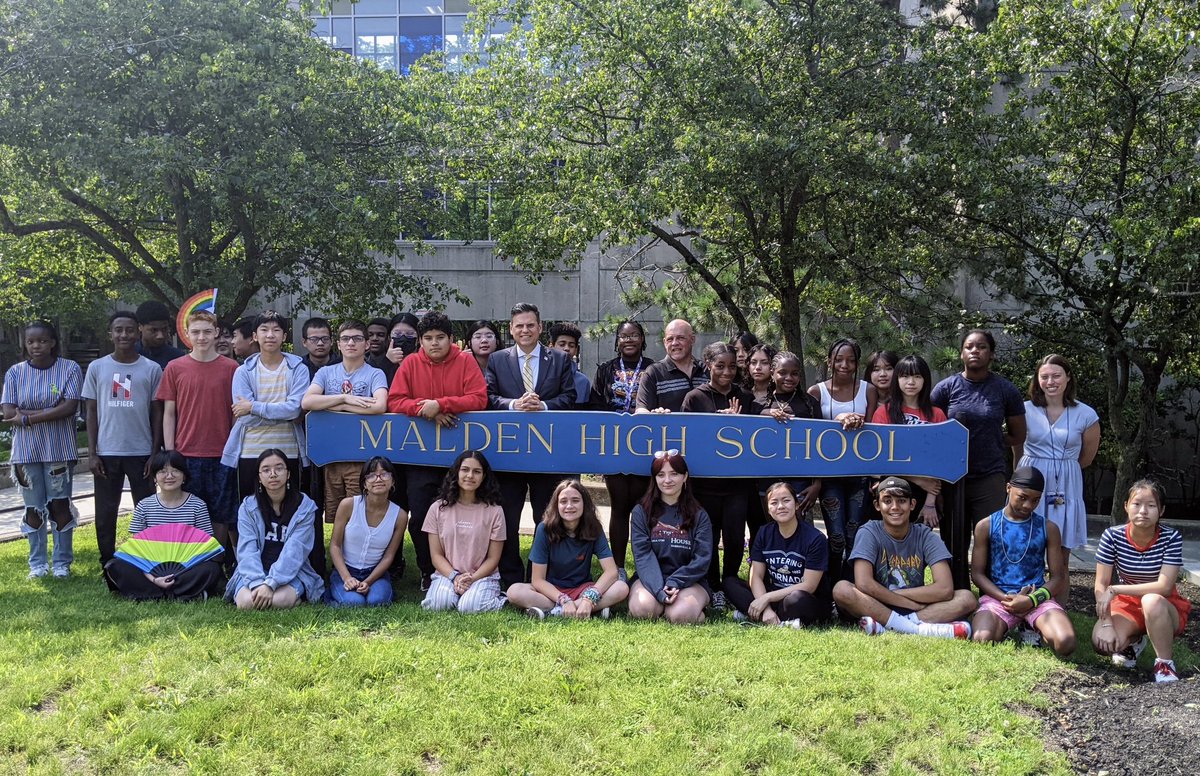 Great to join <a href="/RknoxJr/">Robert P. Knox Jr.</a> to welcome the up and coming 9th graders who are participating in the Annual Malden Adventures and Academics Program. Looking forward to seeing everyone next week for a tour of City Hall!