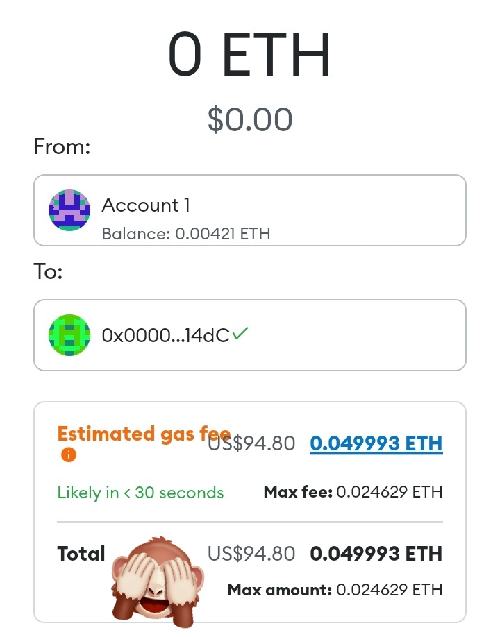 RudeBoyCrypto's tweet image. This mf trying to charge me $95 in gas fees for a free NFT! DANG!! 

#ETHFam seriously, join us on XRPL for little to no fees and super fast TPS.