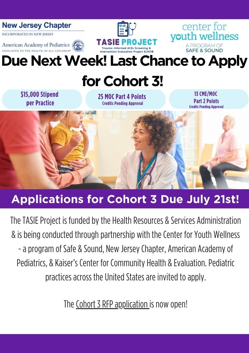 APPLY NOW #primarycare and #pediatriccare providers. If you're interested in learning about ACEs, toxic stress, and mental health screening, apply by July 21st! CME/MOC Part 2 and MOC Part 4 Points Available. bit.ly/3PN9pLY #mentalhealthawareness #learning #coaching