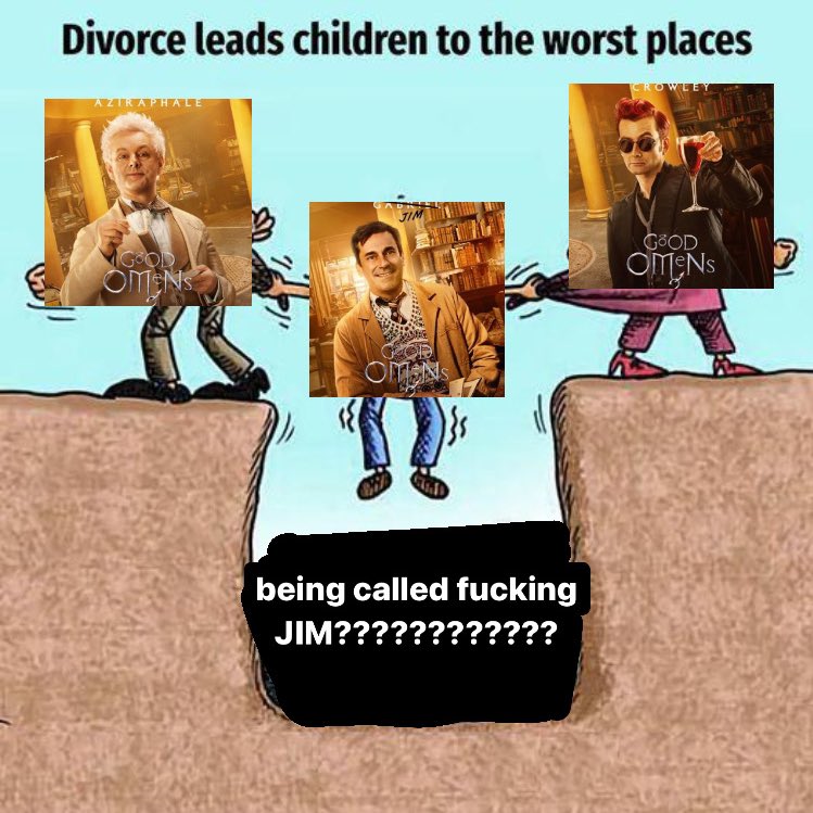 holbrookism's tweet photo. basically the plot of good omens season 2 https://t.co/u1qwWSlei4