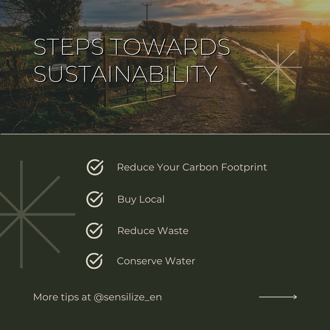 sensilize's tweet image. Steps towards sustainability in your daily life 👉 Start small and build from there – every little bit helps.

Visit our LinkedIn page to read more: bit.ly/3PWPvhx

#Sustainability #MakeADifference