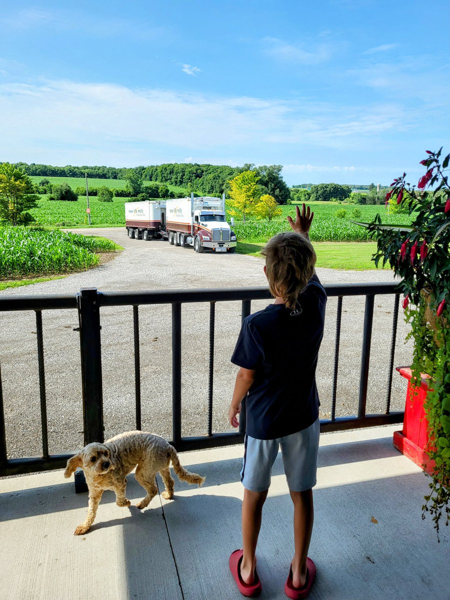 Welcome committee gets a "root-a-toot" from  <a href="/NewLifeMills/">New-Life Mills</a>