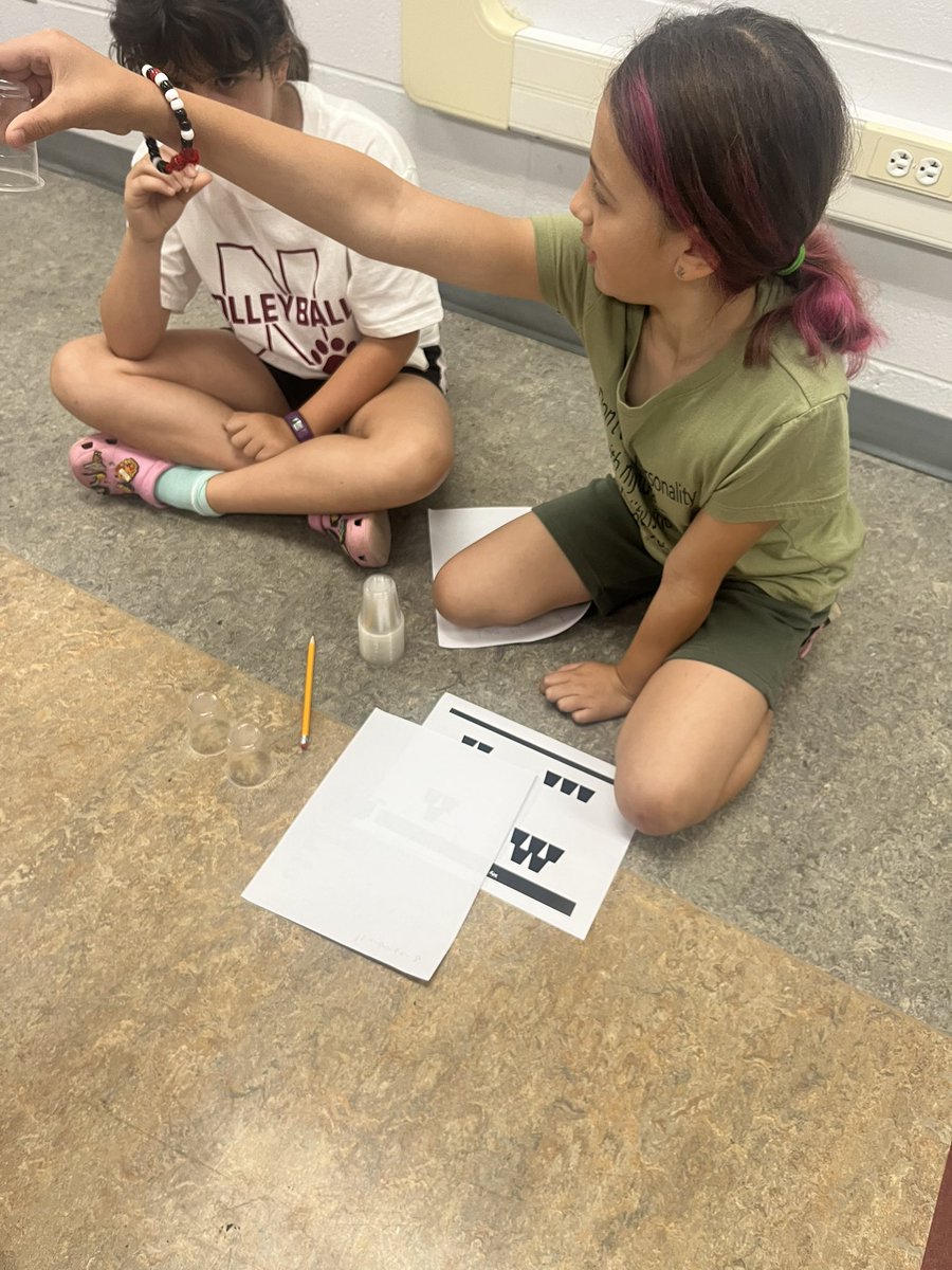MrsRaughsClass's tweet photo. Our unplugged activity today was to program our “robot” friend to cup stack using only directions of up, down, forward and backward written on their coding paper #TheMagicofLearning https://t.co/T20EyQ1u9i