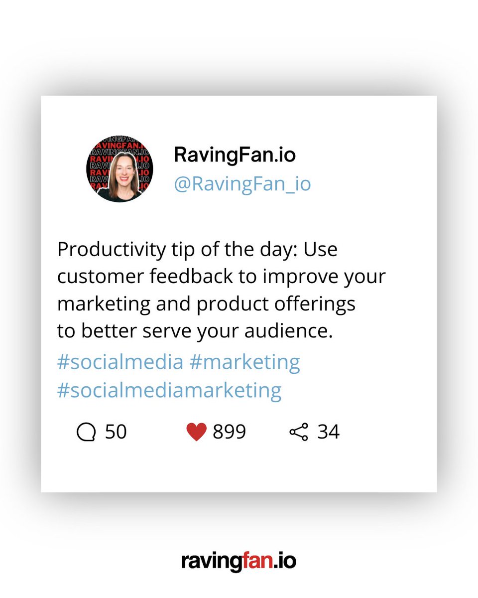 Harness the Power of Feedback! Elevate Your Marketing and Products by Listening to Your Customers. 📣💡 Follow for More Productivity Tips and Strategies!