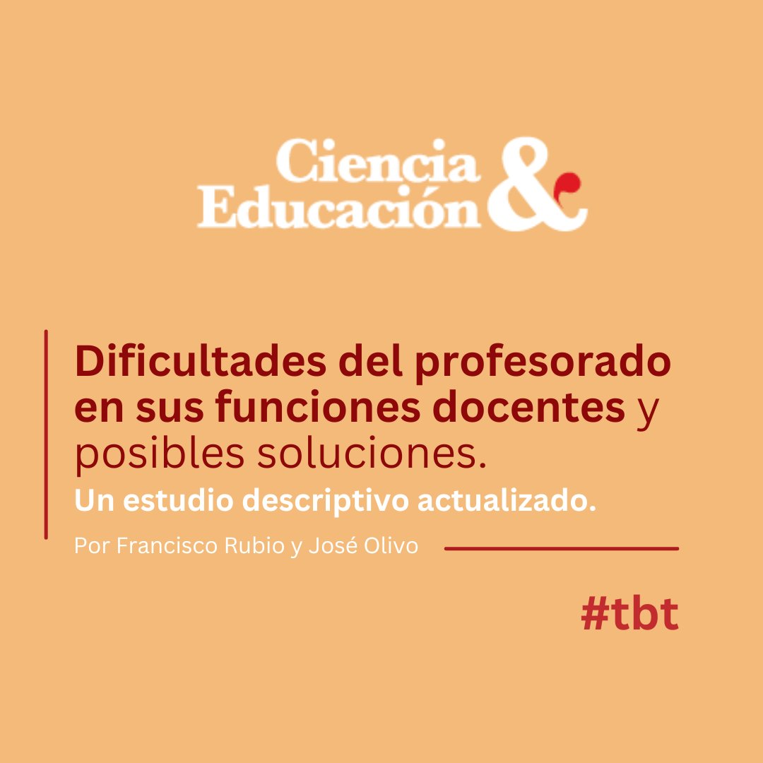 cienciayedurd's tweet photo. El objetivo de esta indagación escrita en el 2020, fue describir las dificultades en las funciones docentes de una muestra de 31 profesionales y las posibles soluciones para mejorar su praxis.

https://t.co/D6crqAUrBR

#docentedeescuelaprimaria #docentedesecundariadocencia https://t.co/QUAIuHa1Bv